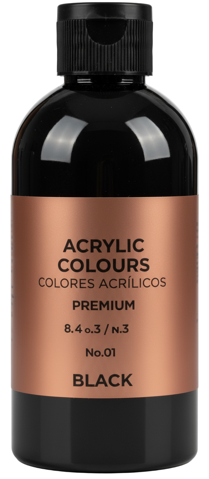 Acrylic paint for liquid arts