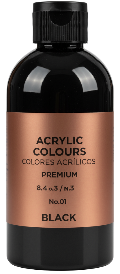 Acrylic paint for liquid arts